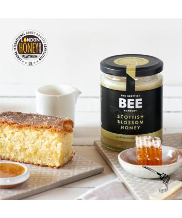 Heather and Blossom Duo of Honey from The Scottish Bee Company 340g x 2 - Heather and Blossom Honey Gift Bundle - Pure Natural Soft Set Honey Made in the UK - Buy Online on SooperMarket.com