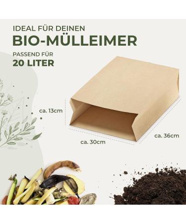 BioGl ck Premium Organic Waste Bags 20L - Tear-Resistant Eco-Friendly Garbage Bags (50 Pack) for Biotone Wet Festivals - Buy Online on SooperMarket.com