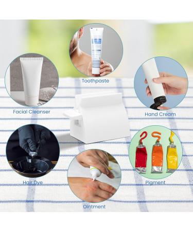 WSERE 2 Pack White Toothpaste Squeezer Roller Tube Squeezers Various Tubes Dispenser Holder Stand Reliable Quality Easy to Use and Efficient - Buy Online on SooperMarket.com