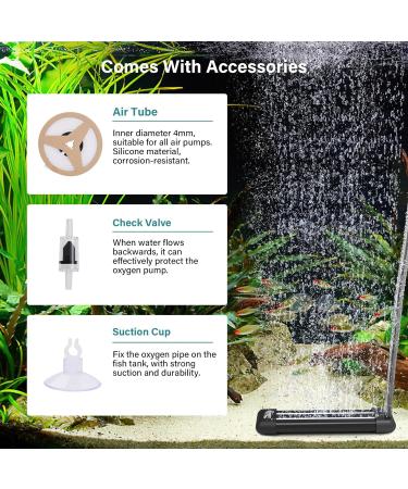 Buy Hygger Aquarium Air Stones - Quiet Oxygen Diffuser Set for Air Pump Ideal for Aquariums & Hydroponics - Buy Online on SooperMarket.com