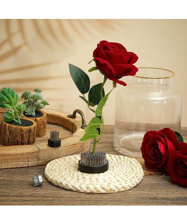 3-Piece Silver Japanese Flower Holder Set for Floral Arrangements and Plant Fixation - Buy Online on SooperMarket.com