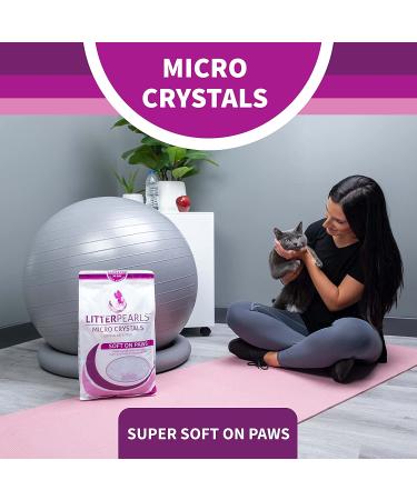 Litter Pearls Crystal Cat Litter 7 lb - Superior Odor Control, Odorbond Technology, Soft-On-Paws, Low Dust - Buy Online on SooperMarket.com
