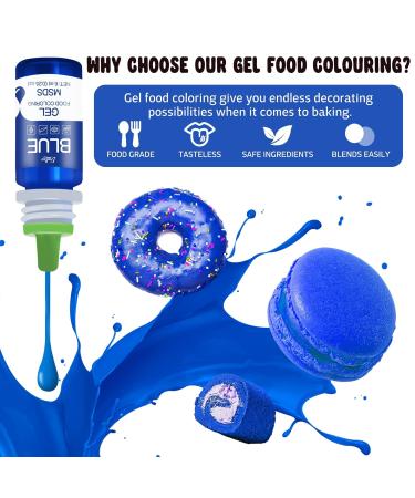 Premium Black Gel Food Coloring - 100ml Sugar-Free Concentrated Color for Cakes Baking Cookies Macarons DIY Slime & More - International Shipping - Buy Online on SooperMarket.com
