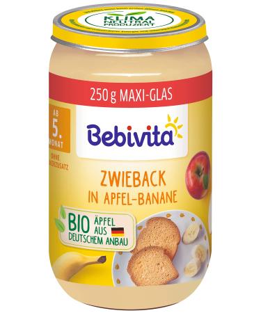 Bebivita Fruit & Grain Rusks in Apple-Banana Pack of 6 (6 x 250 g)