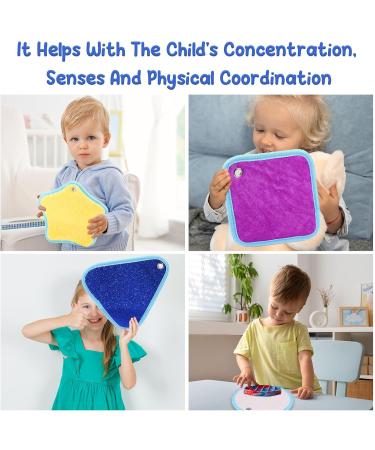 Sensory Mats Set - 9 Mini Textured Play Tiles for Tactile Educational Exercise - Buy Online on SooperMarket.com