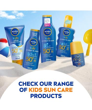 Nivea Sun Children Sun Lotion SPF 50+ | Long-Lasting & Water Resistant Formula - Buy Online on SooperMarket.com