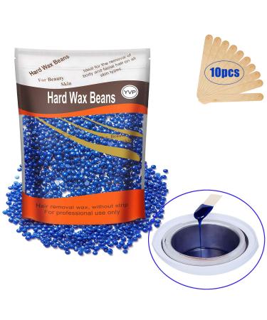 Painless Hair Removal Hard Wax Beans 300g with 10pcs Spatulas - Yovanpur Brazilian Wax for Face, Eyebrow, Body - At-Home Waxing Kit (Chamomile) - Buy Online on SooperMarket.com