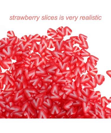 Healeved 2pcs Strawberry Fruit Nail Decals Fruit Nail Patch Manicure Sequins Strawberry Clay Slices Masquerade Siouxxie Wall Decoration Nail Clay Nail Polish Polymer Clay Manual Red 0.5x0.5x0.2cmx2pcs Redx2pcs - Buy Online on SooperMarket.com