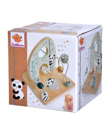 Eichhorn - motor loop to promote motor skills 2 grinding with mirror surface 14x14x14 cm made of birch wood from one year 100003803