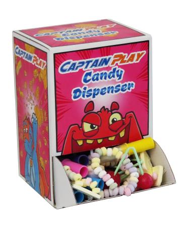 CAPTAIN PLAY Retro Sweets Candy Dispenser - 600g Nostalgic Treats in Individual Packaging | Buy Internationally - Buy Online on SooperMarket.com