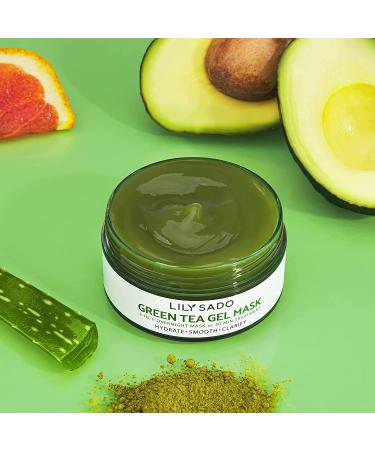 LILY SADO MATCHA MADE IN HEAVEN Green Tea Gel Overnight Face Mask - 4 oz - Clears Pores, Acne, Reduces Pore Size - Gentle for All Skin Types - Buy Online on SooperMarket.com