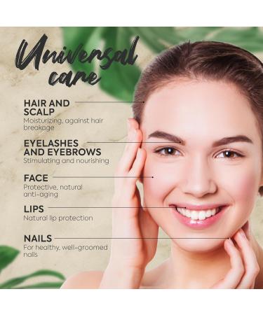 Organic Castor Oil 100ml 100% Pure Castor Oil Natural & Cold Pressed Castor Oil for Skin Eyelashes Eyebrows Hair Beard & Fingernails Castor Oil organic cold pressed Vegan - Buy Online on SooperMarket.com