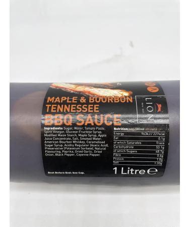 Premium Maple & Bourbon Tennessee BBQ Sauce 1 Litre - Buy Online on SooperMarket.com