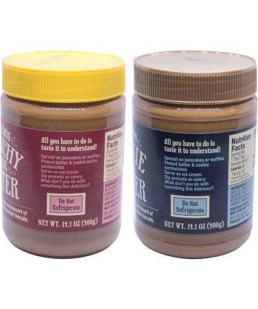 TJ s Cookie Butter Combo | Speculoos Original and Crunchy Cookie Butter (2-Pack) + Meme Stickers - Buy Online on SooperMarket.com