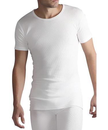 HEAT HOLDERS Men's Thermal Underwear Short Sleeve Vest - White, Size M (38-40) - Buy Online on SooperMarket.com