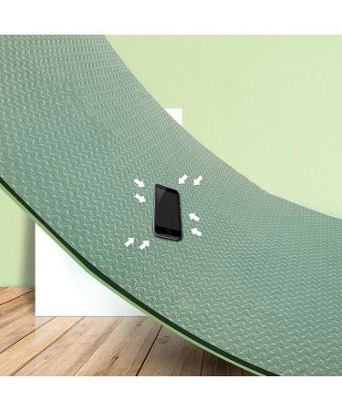 8mm Thick Eco-Friendly Non-Slip Yoga Mat for Men and Women - Atrovirens - Buy Online on SooperMarket.com