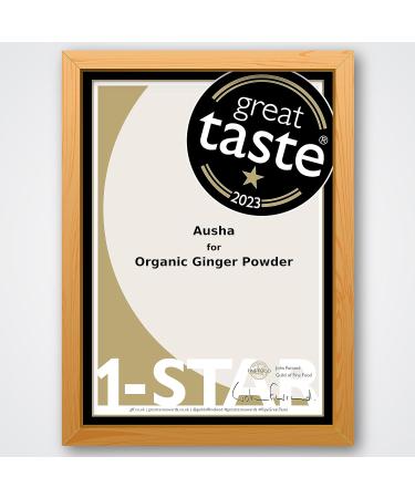 Ausha Organic Ginger Powder - 100g | Ground Ginger for Cooking, Immunity & Digestion - Buy Online on SooperMarket.com