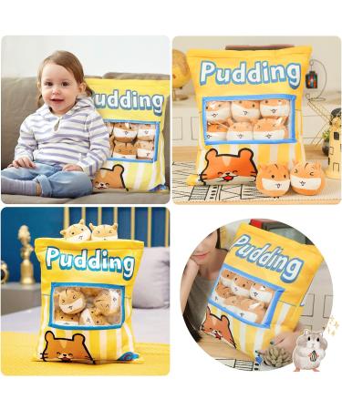 HXPLN Hamster Plush Pillow Cute Stuffed Animal Doll for Teenagers, Girls, Children Set of 8 Yellow Hamsters - Buy Online on SooperMarket.com