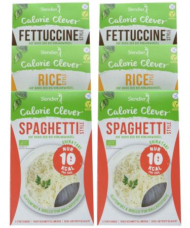 Buy Slendier Organic Konjac Noodle Fitness Trial Pack - Fettuccine Spaghetti & Rice Styles - Healthy Low-Calorie Alternative for International Shipping - Buy Online on SooperMarket.com