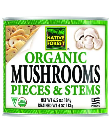 Native Forest Organic Mushrooms, 6.5 Ounce (Pack of 12) White