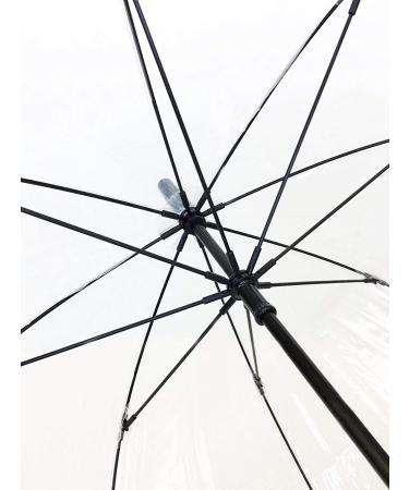 SMATI Stick Automatic Clear Dome Umbrella - Transparent Birdcage Bubble Design for Adults - Buy Online on SooperMarket.com