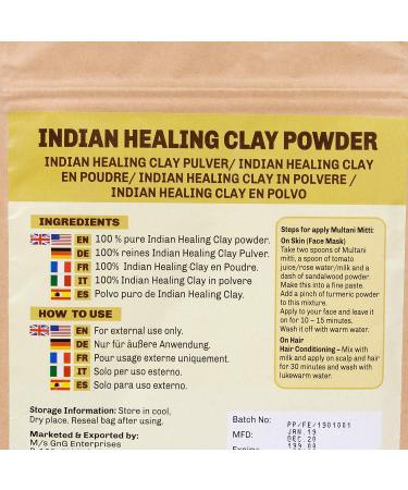 SVATV Fullers Earth Powder | Multani Mitti | Indian Healing Clay | Deep Skin Pore Purifying Face Mask Skin care & Dirt Remover - Natural Face Pack 227g Fuller's Earth - Buy Online on SooperMarket.com