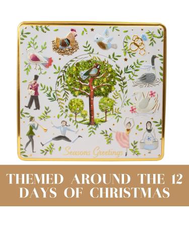 12 Days of Christmas Biscuits Tins Traditional Christmas Biscuit Tin of Shortbread Biscuits Scottish Shortbread Gift Set Biscuit Gift Box Christmas Tin of Biscuits Gift Sets for Women & Men - Buy Online on SooperMarket.com