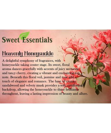 Sweet Essentials Heavenly Honeysuckle Perfume Oil - Organic 2oz Spray for Hair & Body Alcohol & Silicone Free - Buy Online on SooperMarket.com