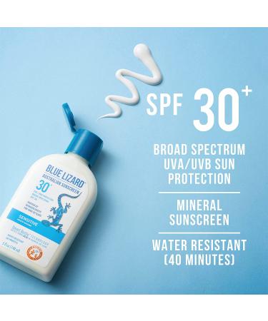 BLUE LIZARD Australian Sunscreen Sensitive SPF 30+ 5-Ounce - Gentle Sun Protection (1 Pack) - Buy Online on SooperMarket.com