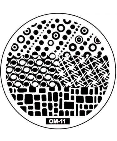 STAMPING STENCIL # OM-11 / XIU-11 geometric patterns