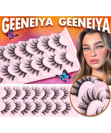 Manga Lashes: Natural Wet Look 3D Spiky False Eyelashes for Anime Cosplay & Korean Makeup by Geeneiya - Buy Online on SooperMarket.com