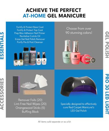 Red Carpet Manicure Fortify & Protect Super Shine Top Coat | Top Coat Essentials | Glossy Gel Nail Top Coat Top Coat Gel Nail Polish | 0.30 Fl. Oz. - Buy Online on SooperMarket.com