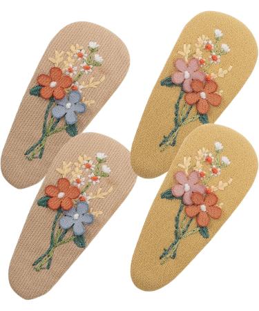 ABOOFAN 6 Pairs Hairpin No Slip Fabric Hair Clip Kids Accessories for Girls Kids Hair Clip Girl Cute Hair Barrettes for Fine Hair Baby Hair Pin Alloy Toddler Little Girl Cloth Flowers - Buy Online on SooperMarket.com
