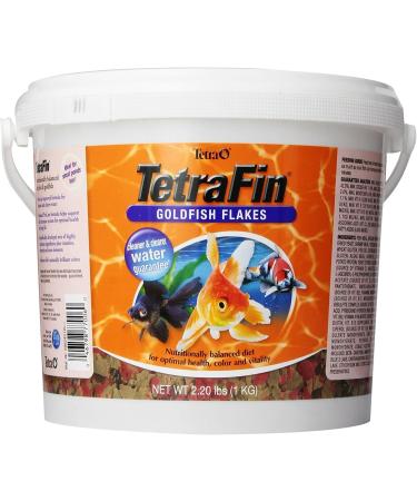 Tetra Goldfish Flakes 2.2 Pound Bucket, Nutritionally Balanced Diet For Aquarium Fish
