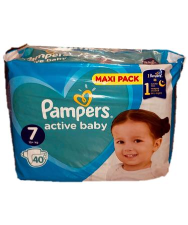 Pampers (old version) diapers ACTIVE BABY size 7 15+ kg