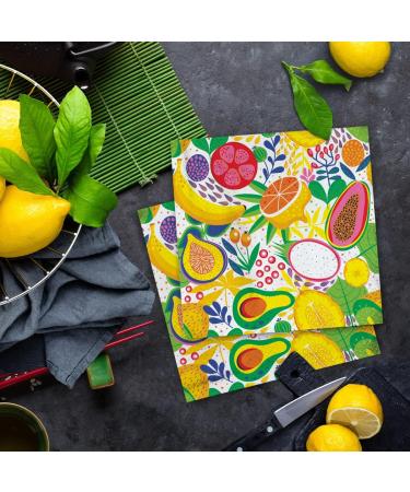 PAW 3-Layer Colorful Tropical Fruits Napkins - 20 Pieces | Perfect for Birthdays Weddings & Parties | 33x33 cm Paper Napkins - Buy Online on SooperMarket.com