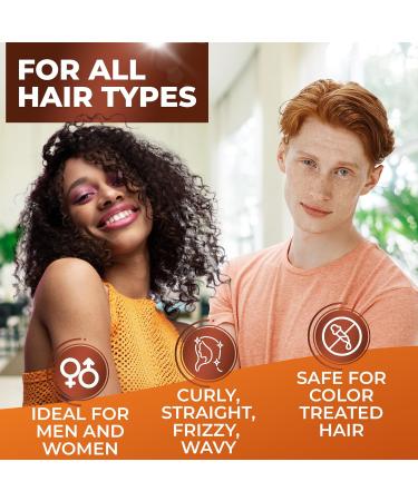 Moroccan Argan Oil Shampoo - Sulfate Free Hydrating Anti-Frizz Care for All Hair Types | Deep Moisturizing Treatment for Color Treated & Damaged Hair - Buy Online on SooperMarket.com