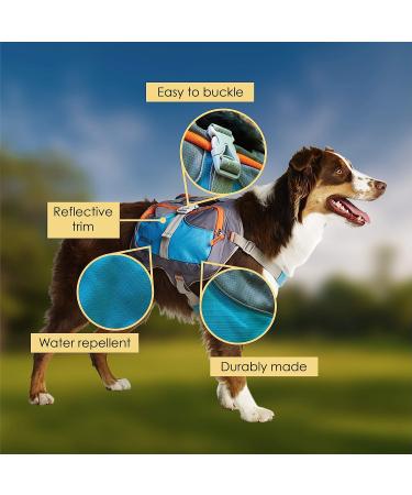 Cesar Millan Large Blue Dog Backpack - Travel in Style with Your Pup - Buy Online on SooperMarket.com