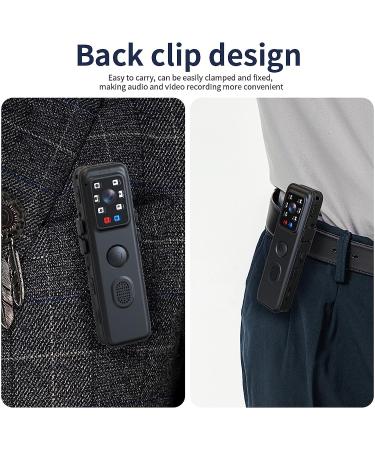 WEIIBDIE Mini WiFi Body Camera with Night Vision and Warning LED - Law Enforcement Video Recorder with Audio and 64G Card for Security Guards - Buy Online on SooperMarket.com
