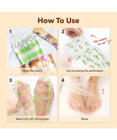 PUREDERM Exfoliating Foot Mask 3 Pack - Vegan Foot Peel for Soft, Cracked Heels with Papaya & Citrus Extracts - Buy Online on SooperMarket.com