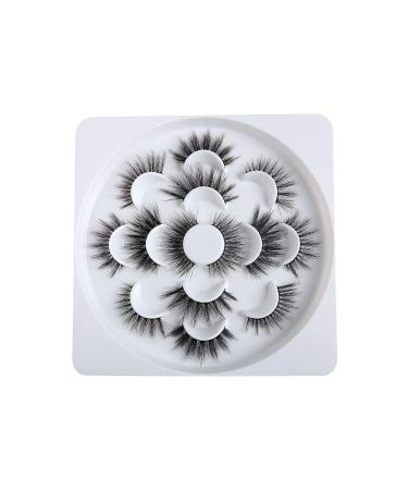 7 Pairs 3D False Eyelashes - 6D Handmade Fluffy & Reusable Artificial Lashes for Stunning Eyes (LJ07) - Buy Online on SooperMarket.com