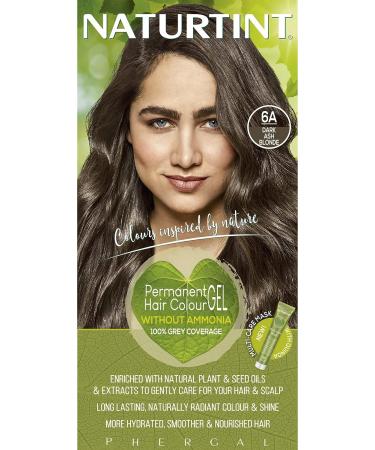 Naturtint Permanent Hair Color 6A Dark Ash Blonde - Ammonia-Free, Vegan, Cruelty-Free | Up to 100% Gray Coverage | Long-Lasting Results - Buy Online on SooperMarket.com