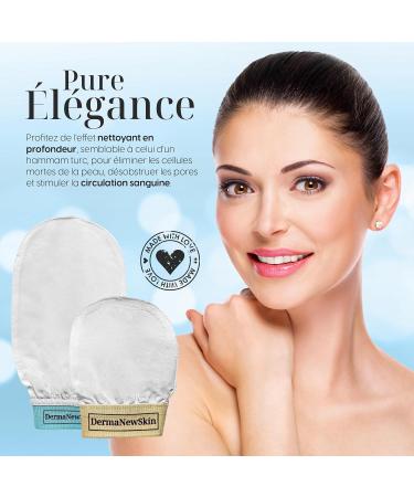 Silk-Peeling Glove - 100% Natural Hypoallergenic Exfoliator for Body & Face | Removes Dead Skin & Ingrown Hairs | Includes Storage Bag - Buy Online on SooperMarket.com