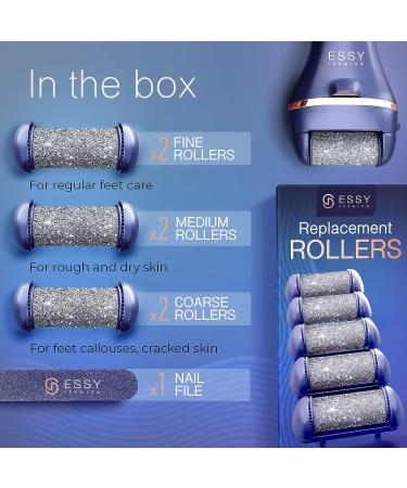 Essy Electric Foot Callus Remover Kit - Dead Skin Remover for Feet & Pedicure Tool - Buy Online on SooperMarket.com