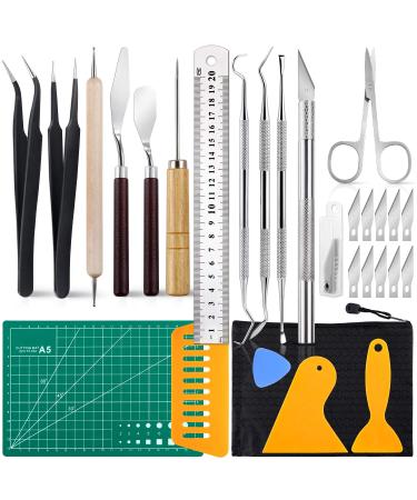28 PCS Precision Craft Tools Set Vinyl Weeding Tools Kit for Weeding Vinyl  DIY Art Work Cutting  Hobby  Scrapbook 28pcs scrapbooking tools