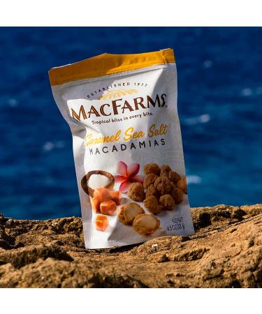 MacFarms Caramel Sea Salt Macadamia Nuts - 10 oz (Pack of 2) - Delicious Snack Duo - Buy Online on SooperMarket.com