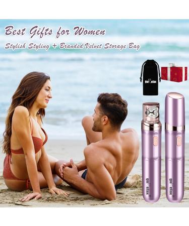 Gurelax Epilator for Women(Newest) Rechargeable Hair Removal Device Facial Epilator for Women 2-in-1 Electric Epilator & Shaver Portable Hair Rmoval for Face with a Velvet Bag Purple(2-in-1) - Buy Online on SooperMarket.com