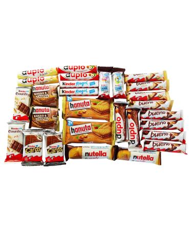 Mix Party Box of Sweets - Ferrero Kinder Duplo & Hanuta Specialties (620g) | International Shipping - Buy Online on SooperMarket.com