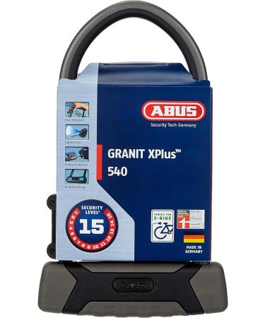 Abus Granit Xplus 540 + Eazy KF Holder - Strong Bicycle Lock Security Level 15 30 cm - International Shipping Available - Buy Online on SooperMarket.com