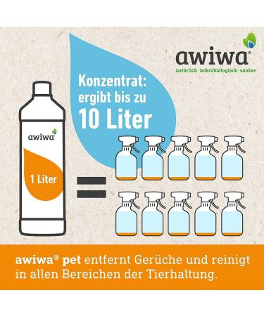 Buy Awiwa Odor Neutralizer & Cat Urine Stain Remover (1L) - Effective Pet Odor Control for Dogs & Cats | International Shipping Available - Buy Online on SooperMarket.com